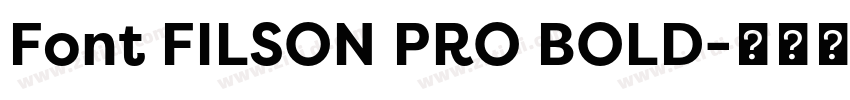 Font FILSON PRO BOLD字体转换 Font FILSON PRO BOLD字体转换